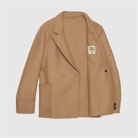 gucci camel jacket.